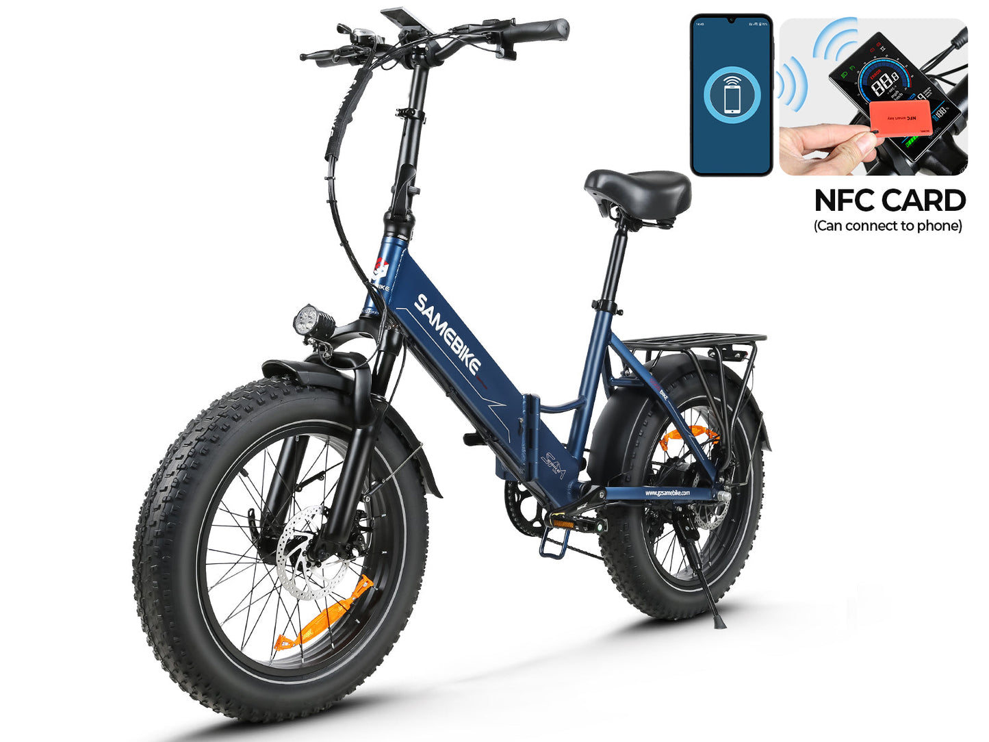 SAMEBIKE LOTDM200-II 750W bici elettrica pieghevole comoda