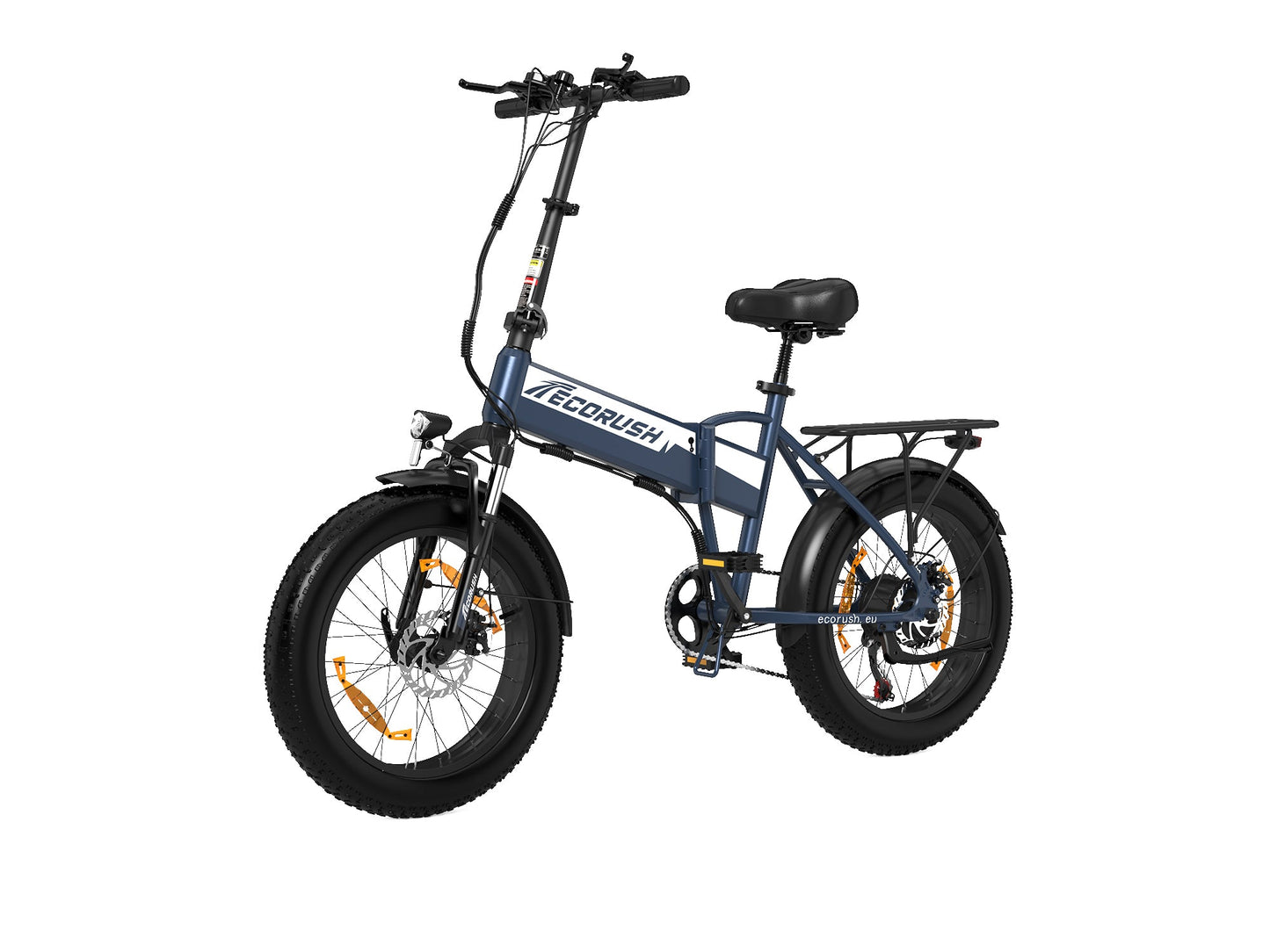ECORUSH ER10S Bicicletta Elettrica Fuoristrada – Pneumatici 20×4.0", Sospensione, Cambio Shimano 7 Velocità