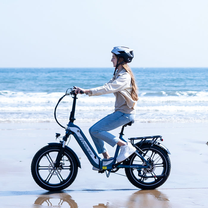 ECORUSH ECO R2 E-Bike Pieghevole 20×4.0" – Motore 250W, Batteria 48V, Sospensione e Pneumatici Fuoristrada