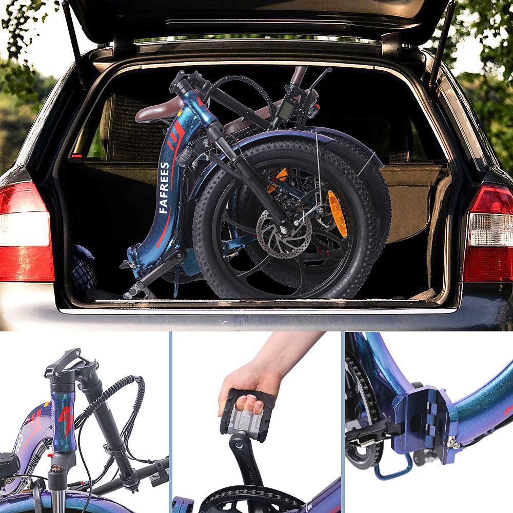 FAFREES F20 Pro Bicicletta Elettrica Pieghevole da Città 250W con Telaio Ribassato