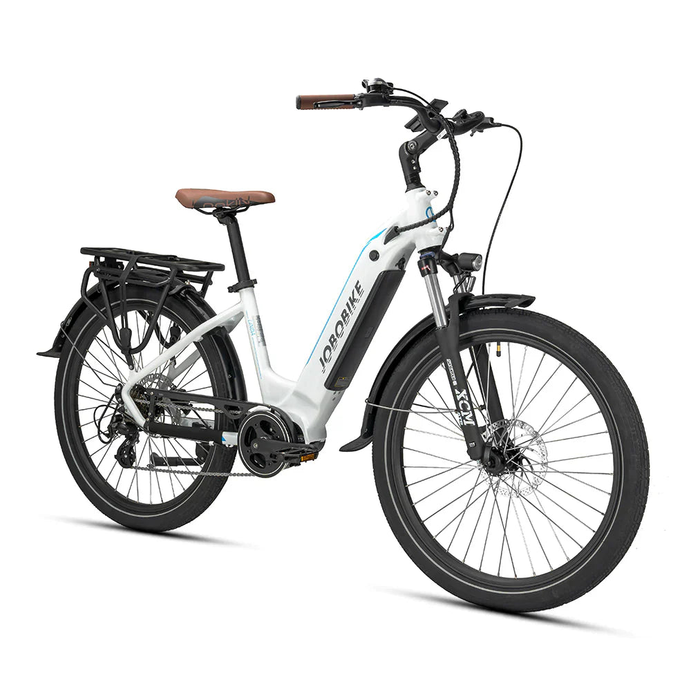JOBOBIKE Linda Bicicletta Elettrica da Città 250W - Scelta Leggera ed Ecologica per la Mobilità Urbana