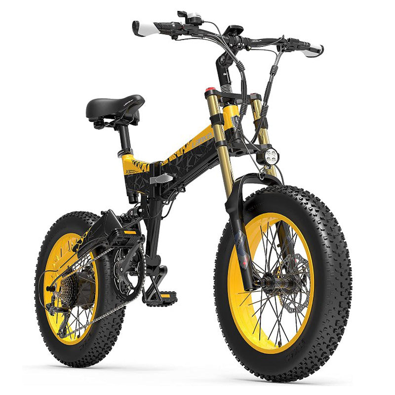 LANKELEISI X3000 Plus Bicicletta Elettrica da Neve con Pneumatici Fat