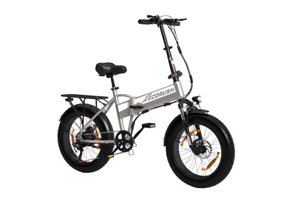 ECORUSH ER10S Bicicletta Elettrica Fuoristrada – Pneumatici 20×4.0", Sospensione, Cambio Shimano 7 Velocità