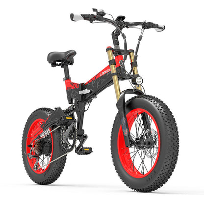 LANKELEISI X3000 Plus Bicicletta Elettrica da Neve con Pneumatici Fat