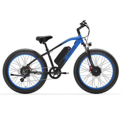 LANKELEISI MG740 Plus: Bicicletta Elettrica Fuoristrada a Doppio Motore