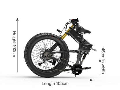 Bezior X Plus Bicicletta Elettrica con Motore da 1500W