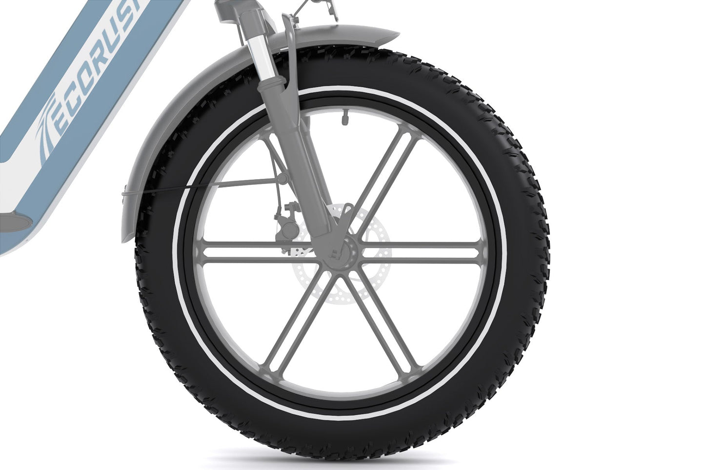 ECORUSH  ECO R2 E-Bike Pieghevole 20×4.0" – Motore 250W, Batteria 48V, Sospensione e Pneumatici Fuoristrada