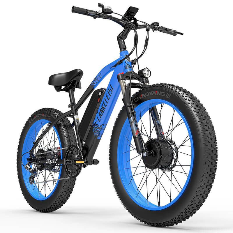 LANKELEISI MG740 Plus: Bicicletta Elettrica Fuoristrada a Doppio Motore