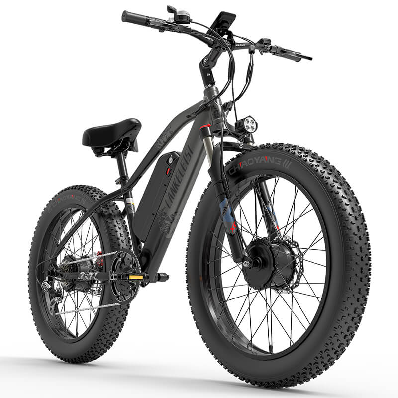 LANKELEISI MG740 Plus: Bicicletta Elettrica Fuoristrada a Doppio Motore