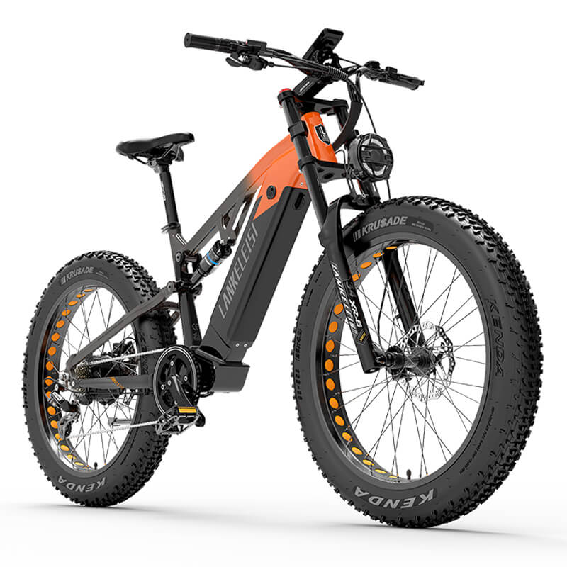 LANKELEISI RV800 Plus 750W Mountain bike elettrica con motore Bafang