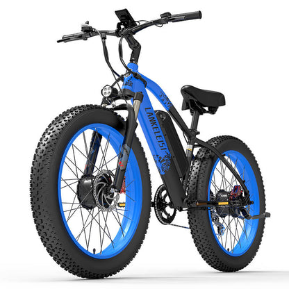 LANKELEISI MG740 Plus: Bicicletta Elettrica Fuoristrada a Doppio Motore