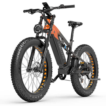 LANKELEISI RV800 Plus 750W Mountain bike elettrica con motore Bafang