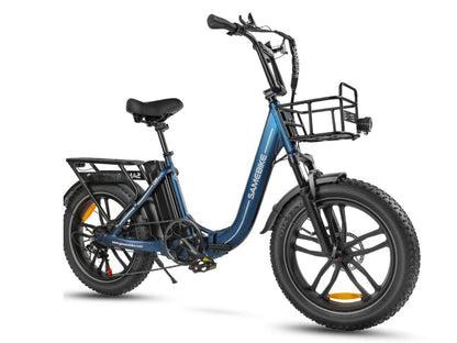 SAMEBIKE C05 Pro Bicicletta Elettrica Pieghevole con Pneumatici Grassi a Passo Basso