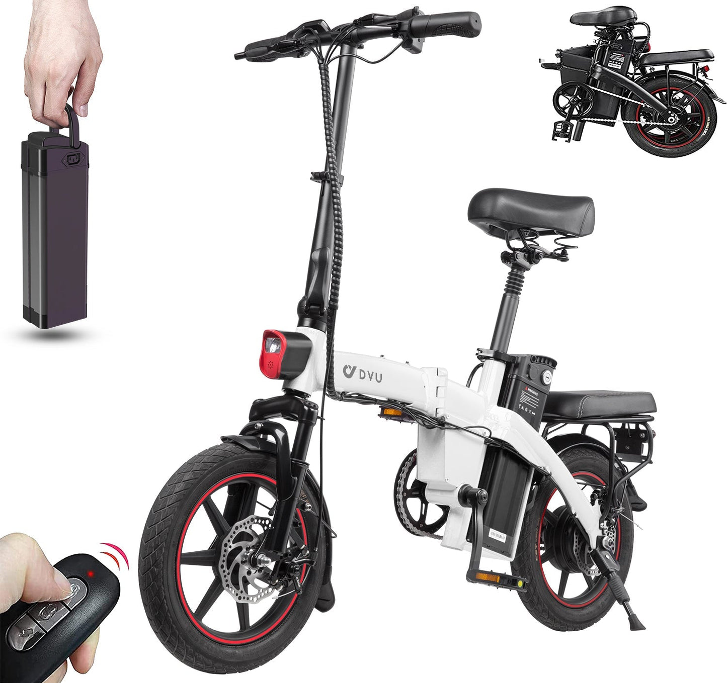DYU A5 Bicicletta Elettrica Pieghevole da 350W