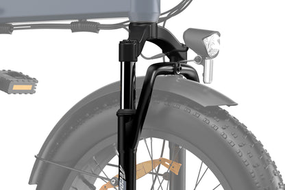 ECORUSH ER10S Bicicletta Elettrica Fuoristrada – Pneumatici 20×4.0", Sospensione, Cambio Shimano 7 Velocità