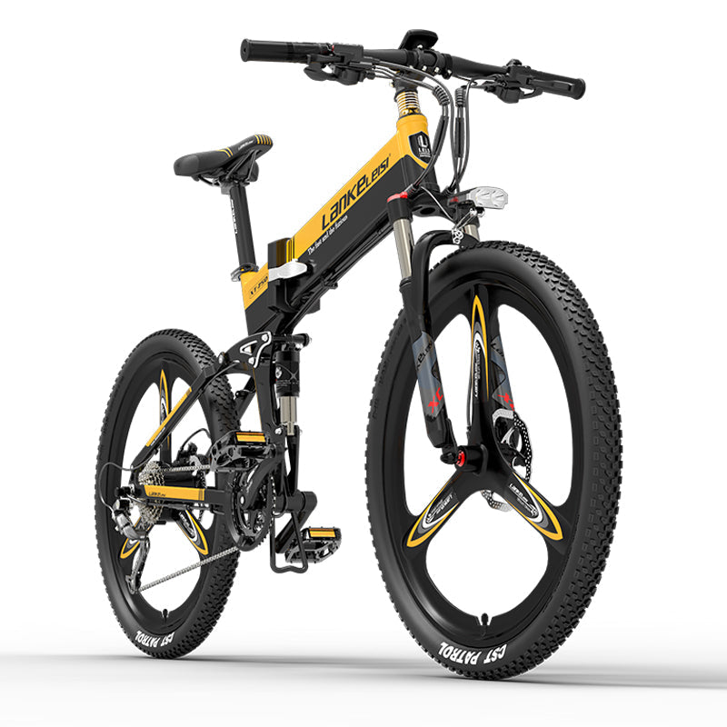 LANKELEISI XT750 Bicicletta Elettrica da Montagna Versione Sport