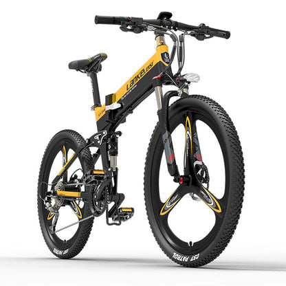 LANKELEISI XT750 Bicicletta Elettrica da Montagna Versione Sport