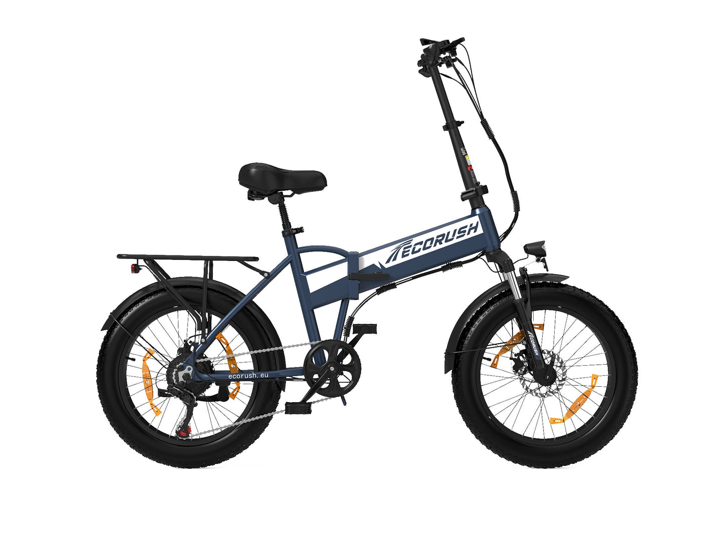 ECORUSH ER10S Bicicletta Elettrica Fuoristrada – Pneumatici 20×4.0", Sospensione, Cambio Shimano 7 Velocità