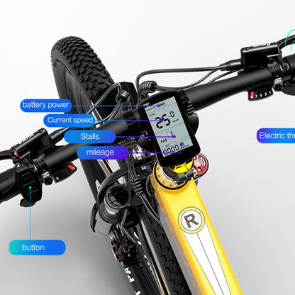 LANKELEISI XT750 Bicicletta Elettrica da Montagna Versione Sport
