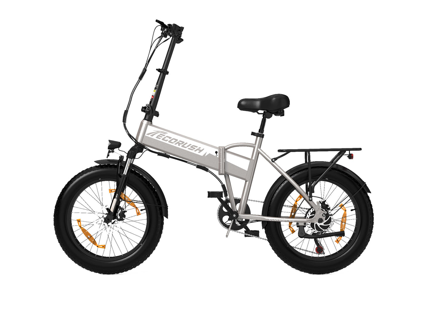 ECORUSH ER10S Bicicletta Elettrica Fuoristrada – Pneumatici 20×4.0", Sospensione, Cambio Shimano 7 Velocità