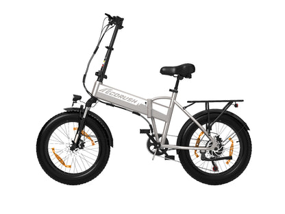 ECORUSH ER10S Bicicletta Elettrica Fuoristrada – Pneumatici 20×4.0", Sospensione, Cambio Shimano 7 Velocità