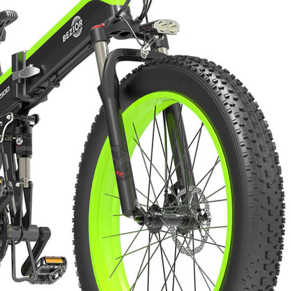 Bezior X1500 1500W bicicletta elettrica pieghevole da montagna 100km