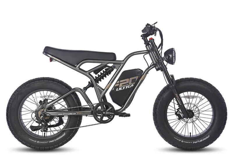 Fafrees F20 Ultra Bicicletta Elettrica con Motore da 750W, Batteria da 48V 25Ah, Pneumatici Fat 20*5.0 e Sistema di Doppia Sospensione