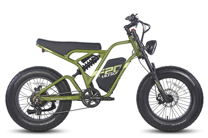 Fafrees F20 Ultra Bicicletta Elettrica con Motore da 750W, Batteria da 48V 25Ah, Pneumatici Fat 20*5.0 e Sistema di Doppia Sospensione