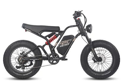 Fafrees F20 Ultra Bicicletta Elettrica con Motore da 750W, Batteria da 48V 25Ah, Pneumatici Fat 20*5.0 e Sistema di Doppia Sospensione