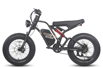 Fafrees F20 Ultra Bicicletta Elettrica con Motore da 750W, Batteria da 48V 25Ah, Pneumatici Fat 20*5.0 e Sistema di Doppia Sospensione