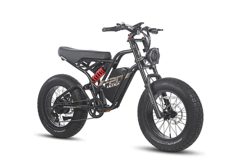 Fafrees F20 Ultra Bicicletta Elettrica con Motore da 750W, Batteria da 48V 25Ah, Pneumatici Fat 20*5.0 e Sistema di Doppia Sospensione