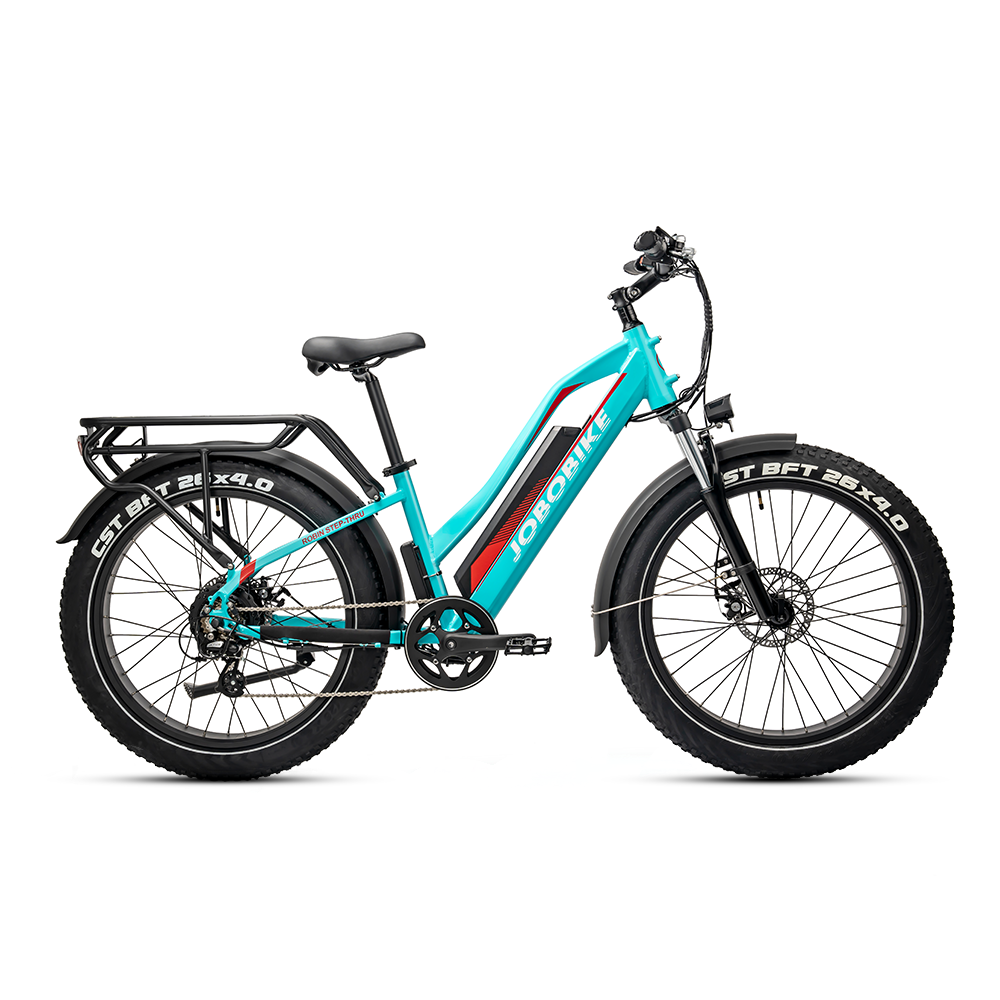 JOBOBIKE Robin Bicicletta Elettrica da Città con Motore al Mozzo e Telaio Ribassato