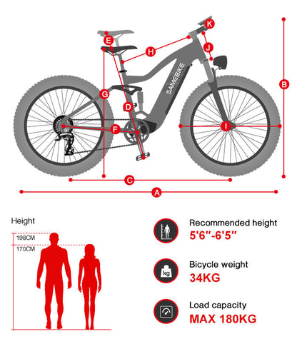 SAMEBIKE RS-A08: Bicicletta Elettrica da Città con Potenza Eccezionale”