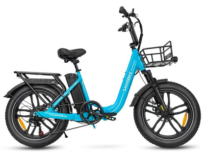 SAMEBIKE C05 Pro Bicicletta Elettrica Pieghevole con Pneumatici Grassi a Passo Basso