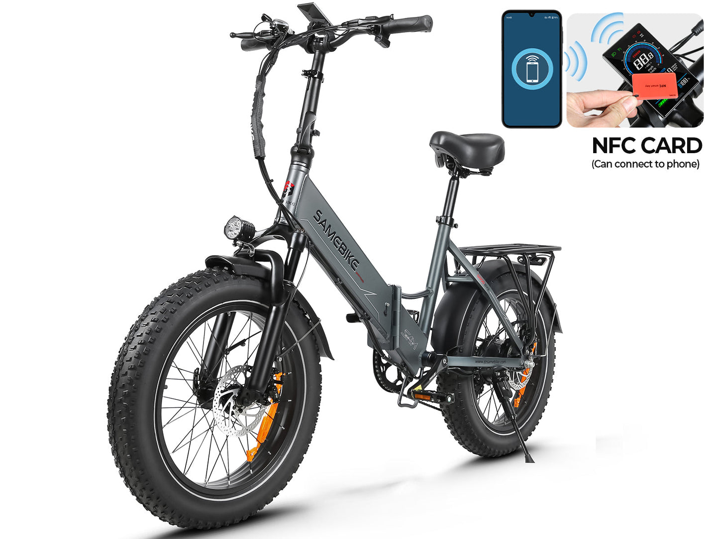 SAMEBIKE LOTDM200-II 750W bici elettrica pieghevole comoda