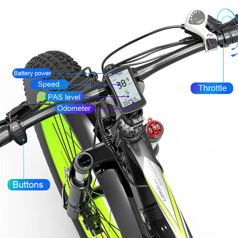 LANKELEISI XC4000 Bicicletta Elettrica Fat