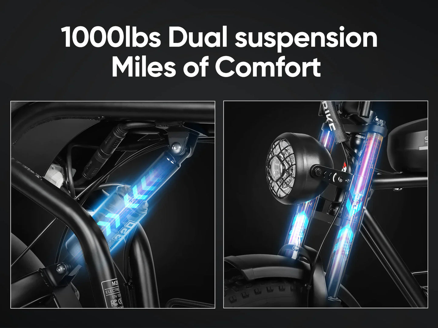 SAMEBIKE M20 Bicicletta Elettrica con Telaio Ultraleggero in Lega di Alluminio e Autonomia di 100 km