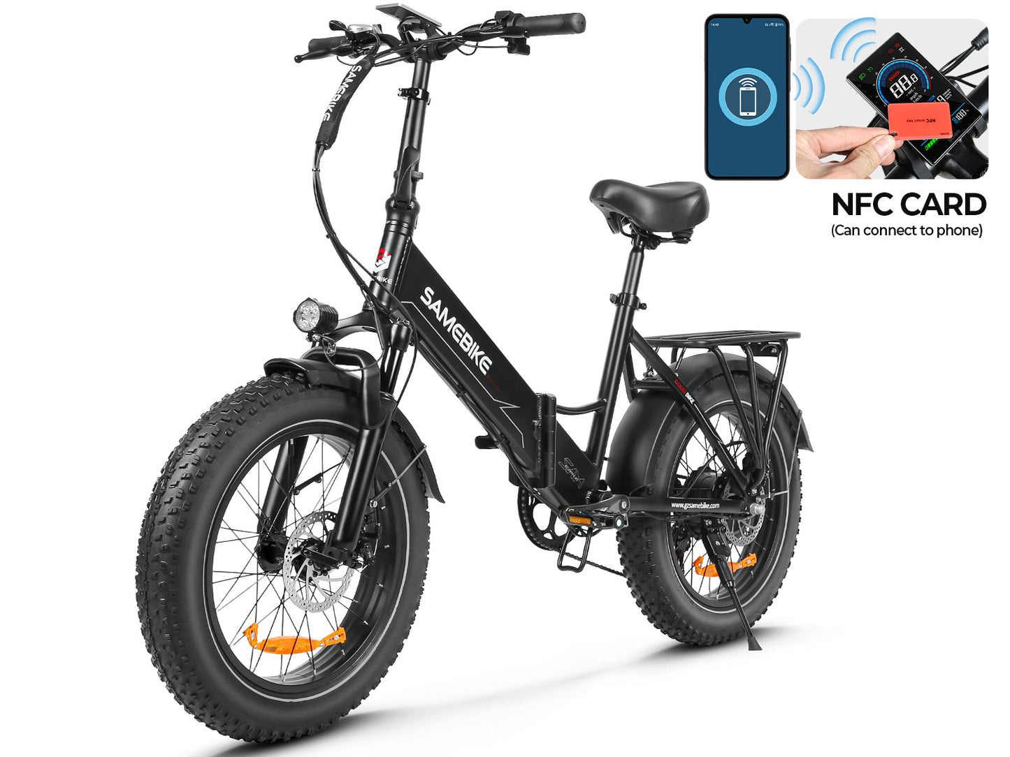 SAMEBIKE LOTDM200-II 750W bici elettrica pieghevole comoda
