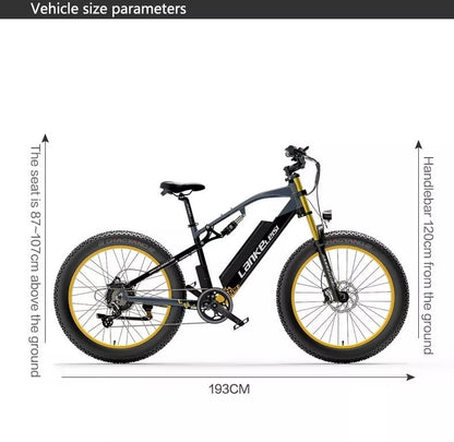 LANKELEISI RV700 1000W Mountain bike elettrica