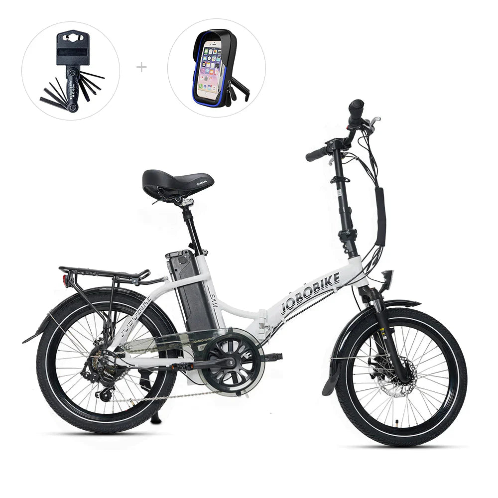 JOBOBIKE Sam Bicicletta Elettrica 13Ah 250W - Autonomia Potente e Prestazioni Efficaci