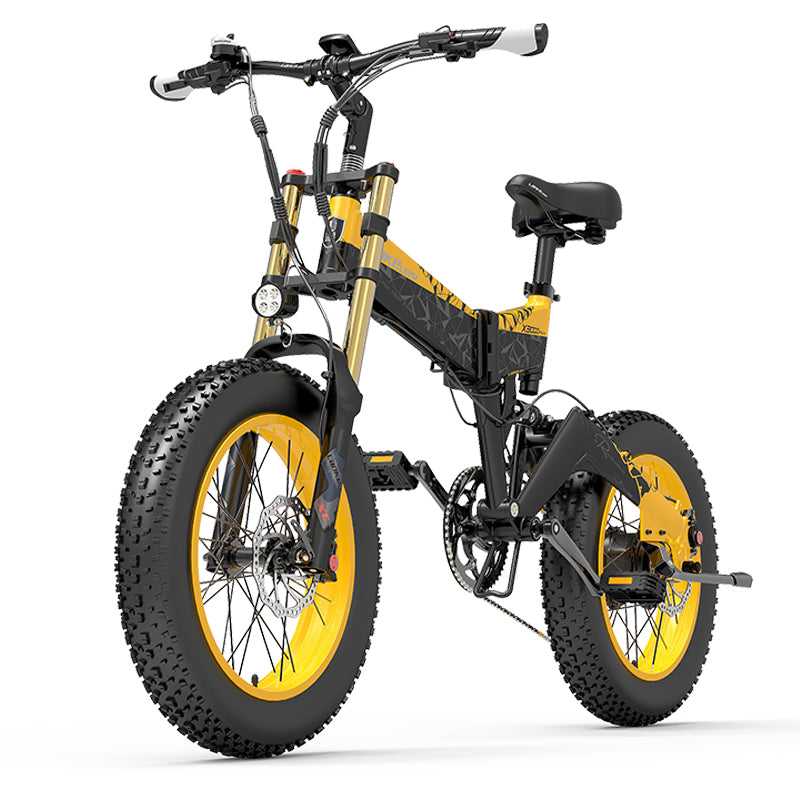 LANKELEISI X3000 Plus Bicicletta Elettrica da Neve con Pneumatici Fat